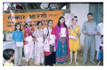 First Prize Bagged by students in interschool art competition